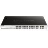 D-Link DGS-F1210-26PS-E - 24 port Managed Gigabit Switch with 24 10/100/1000 Mbps PoE ports, 2 Gigabit SFP uplink ports - DGS-F1210-26PS