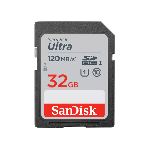 SanDisk Ultra SDXC 32GB 120MB/s Class 10 UHS-I memory card