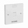 D-Link NFP-0WHI11 Single Faceplate with Shutter and ID Plate - White