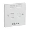 Dlink NFP-0WHI21 Dual Faceplate withShutter & ID Plate - White