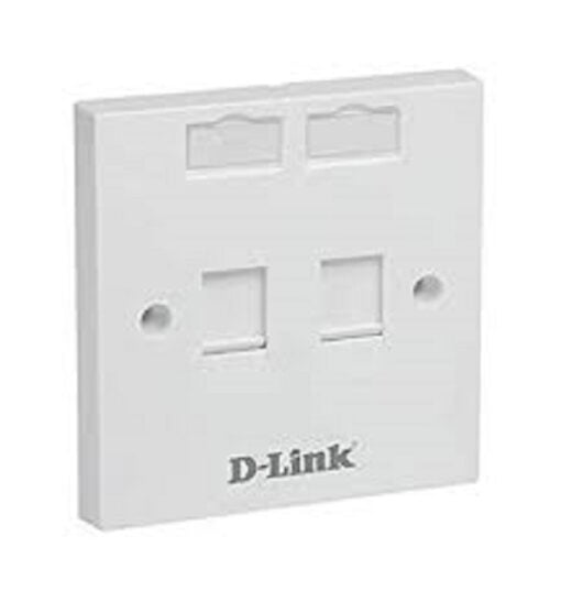 Dlink NFP-0WHI21 Dual Faceplate withShutter & ID Plate - White