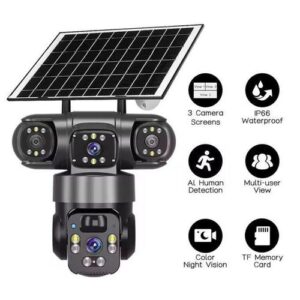 4G Triple Lens Solar PTZ Camera