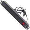 6-Way PDU UK Metallic