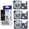 Byz-12WE Compatible Cartridge Casio Label Tape