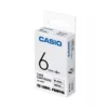 Casio 12mm x 8m Black on White Label Tape
