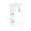 LIGHTWAVE LW EXT-42C1U-3P EXTENSION SOCKET - 4 WAY + 2 C TYPE + 1 USB FAST CHARGING (2.1A) / 3MTR