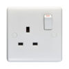 Powermax 13A 1 Gang Socket Metallic