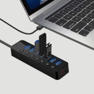 UGREEN CM420 7-IN-1 Powered Switch USB 3.0 A Ports Adapter
