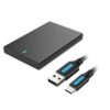 Vention 2.5 Inch SATA Hard Drive Enclosure (USB 3.0 Micro-B) Black-VEN KPAB0