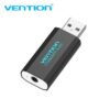 Vention 4 Pole USB External Sound Card Black- VEN CDDB0