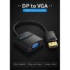 Vention DisplayPort to VGA Converter 0.15M Black-VEN HBFBB