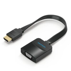 Vention Flat HDMI to VGA Converter 0.15M Black-VEN ACIBB