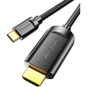 Vention Type-C to HDMI Cable 2M Black Metal Type