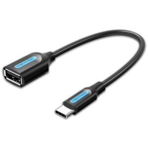 Vention USB 3.1(Gen 1) C Male to USB A Female OTG Cable 0.15M Black PVC Type- VEN CCVBB