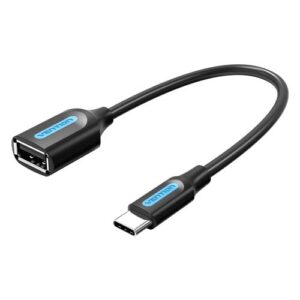 Vention USB C Male to USB 2.0 A Female OTG cable 0.15M Black PVC Type- VEN CCSBB