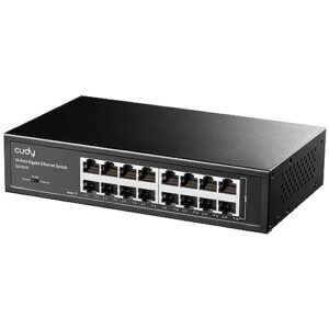 CUDY 16-PORT Gigabit Ethernet (10/100/1000)metal switch