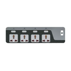 Lightwave 4-Way Extension Socket with 3 Metre Cable & Triple USB Ports
