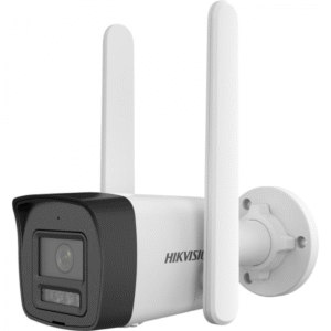 Hikvision - 4 MP Smart Hybrid Light 4G Fixed Bullet Network Camera- DS-2CD1043G2-LIDUF/4G/SL(4MM)