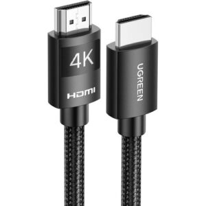 UGREEN HDMI 2.0 4K Male to Male Braided Cable Black 5m HD119