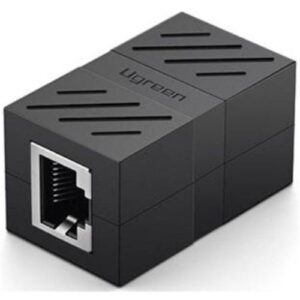 UGREEN RJ45 Network Keystone Jack Inline Coupler Female to Female Black - NW114