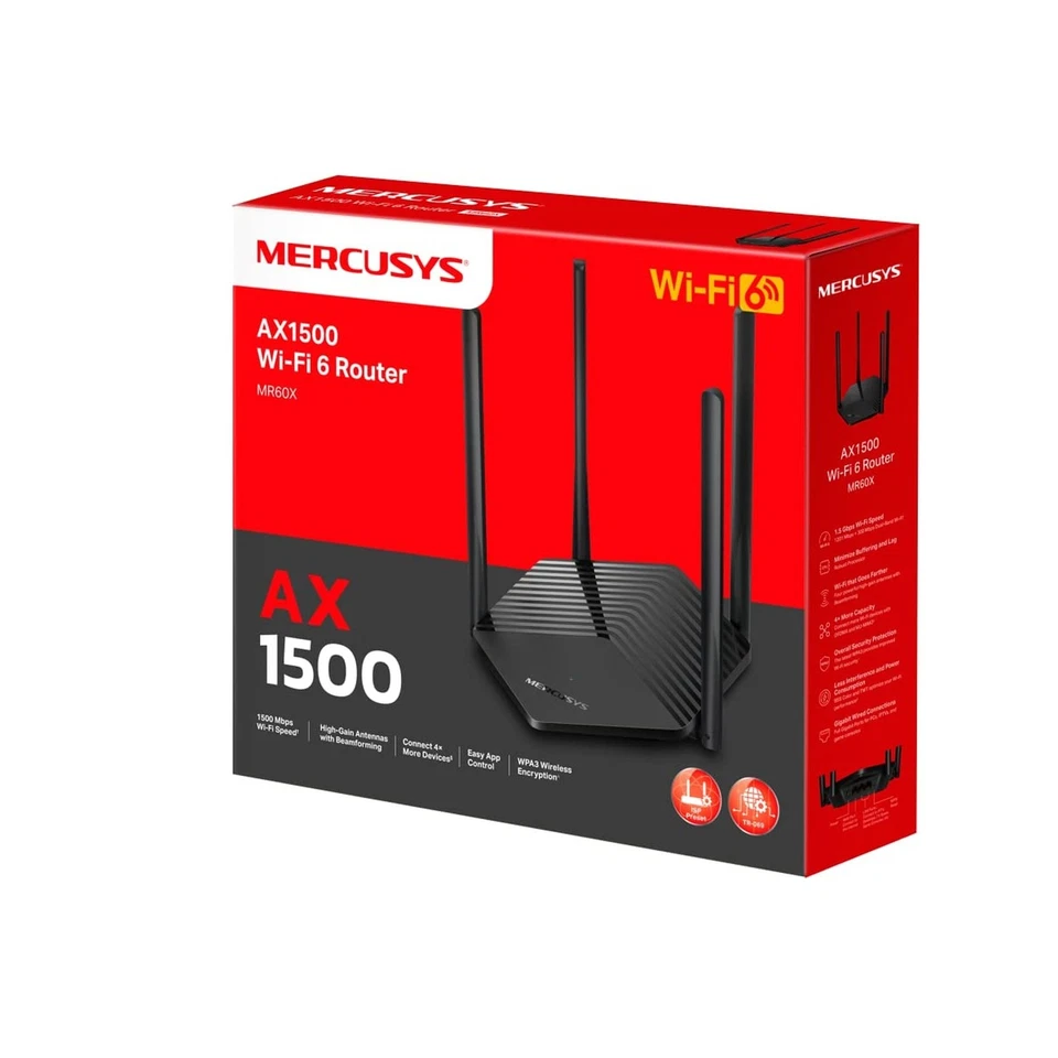 Mercusys MR60X AX1500 Dual-Band WiFi 6 Router - Image 3