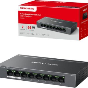 Mercusys MS108GP 8-Port Gigabit Desktop Switch with 7-Port PoE