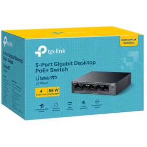 TP-Link LS105GP 5-Port Gigabit Desktop Switch with 4-Port