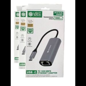 Lightwave Adapter C-RJ45-Gigabit Type-C to RJ45 Gigabit Ethernet Adapter