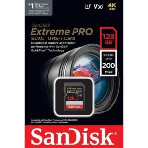 SanDisk Extreme Pro 128GB microSDXC Up to 200MBs Read