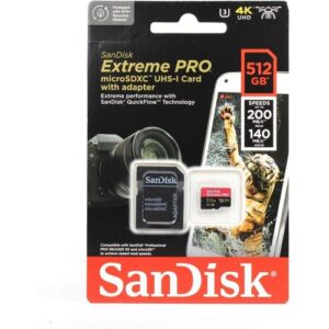 SanDisk Extreme Pro 512GB microSDXC Up to 200MBs Read