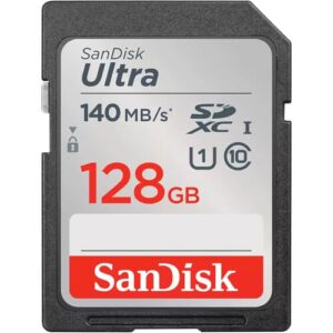 SanDisk Ultra 128GB microSDXC Up to 140MBs read