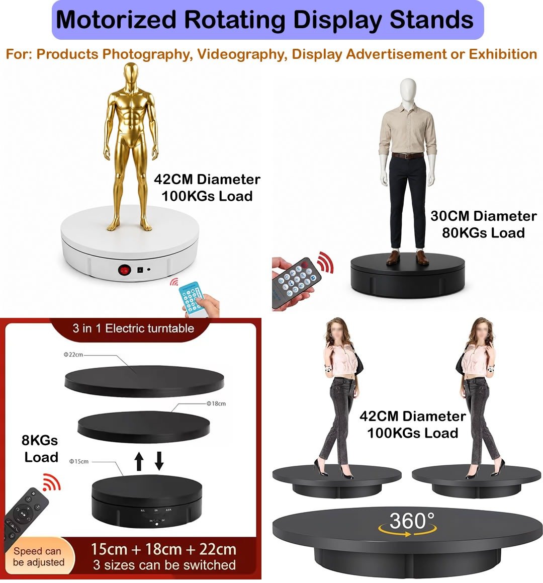 Electric Display Turntable